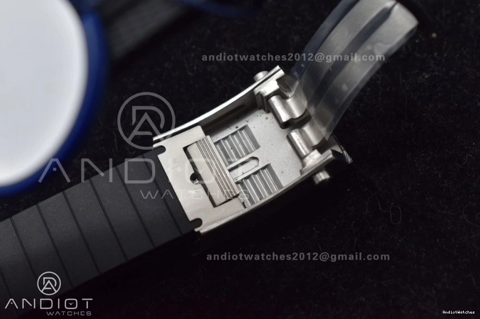 SS Best Comfortable 1165 on A Black BLSF Black Dial Automatic Rubber RG 42 SuperOcean Edition Strap 1:1 0726